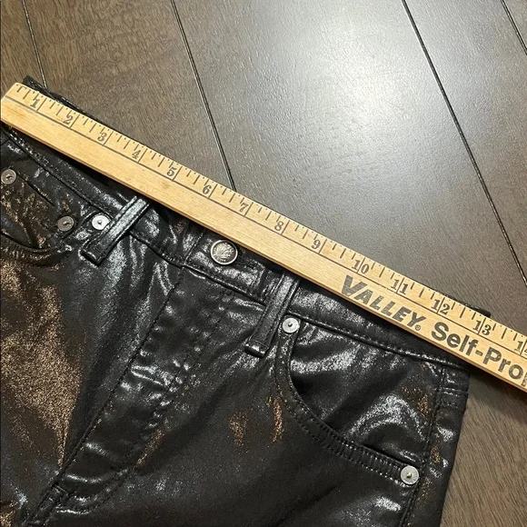 Rag & bone Black Coated ,Nina High Rise Jeans pants - Picture 9 of 12